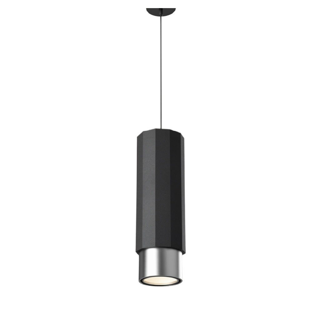 **Nowoczesna lampa wisząca o cylindrycznym kształcie**
